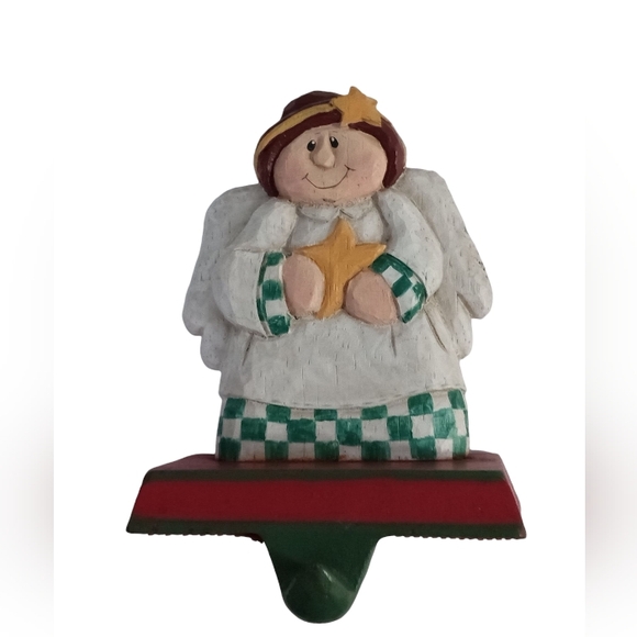 Angel w Star Stocking Hanger Holder Eddie Walker Midwest Cannon Falls Cast Iron - Picture 1 of 8